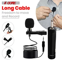5 Core Lavalier Microphone Clip On Professional Grade 3.5mm Lapel Mic Omnidirectional Lav Mic - Cm-wrd 30