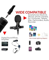 5 Core Lavalier Microphone Clip On Professional Grade 3.5mm Lapel Mic Omnidirectional Lav Mic - Cm-wrd 30