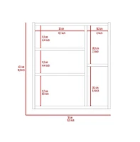 Depot E-shop Queets Medicine Single Door Cabinet, Two External Shelves