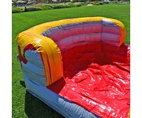 JumpOrange T-Rex Commercial Grade Bounce House Water Slide with Pool for Kids and Adults (with Blower), Basketball Hoop, Wet Dry Combo, Outdoor, Big I