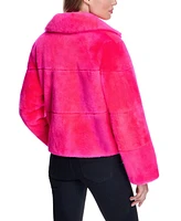 Julia & Stella by Maximilian Women's Cropped Shearling Jacket