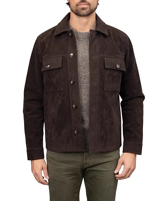 Bagatelle Homme Men's Faux Nubuck Trucker Jacket