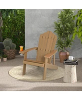 Vebreda Weather Resistant Hips Outdoor Adirondack Chair with Cup Holder