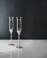 Vera Wang Wedgwood Set of 2 Love Knots Toasting Flutes