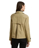 Lauren Ralph Women's Short Double-Breasted Trench Coat