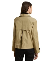 Lauren Ralph Petite Short Double-Breasted Trench Coat