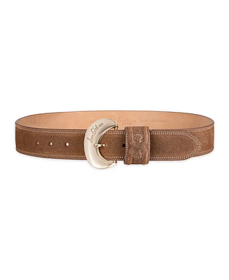 Sam Edelman Women's Wide Width Double-e Loop Casual Leather Belt