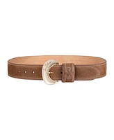 Sam Edelman Women's Wide Width Double-e Loop Casual Leather Belt