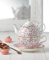 Royal Albert Rose Confetti 3-Piece Tea Set