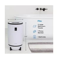 SereneLife Luxury Towel Warmer, Single Touch with Built-in Timer, Pink
