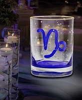 Culver Capricorn Zodiac Double Old-Fashioned Glass, Set of 2