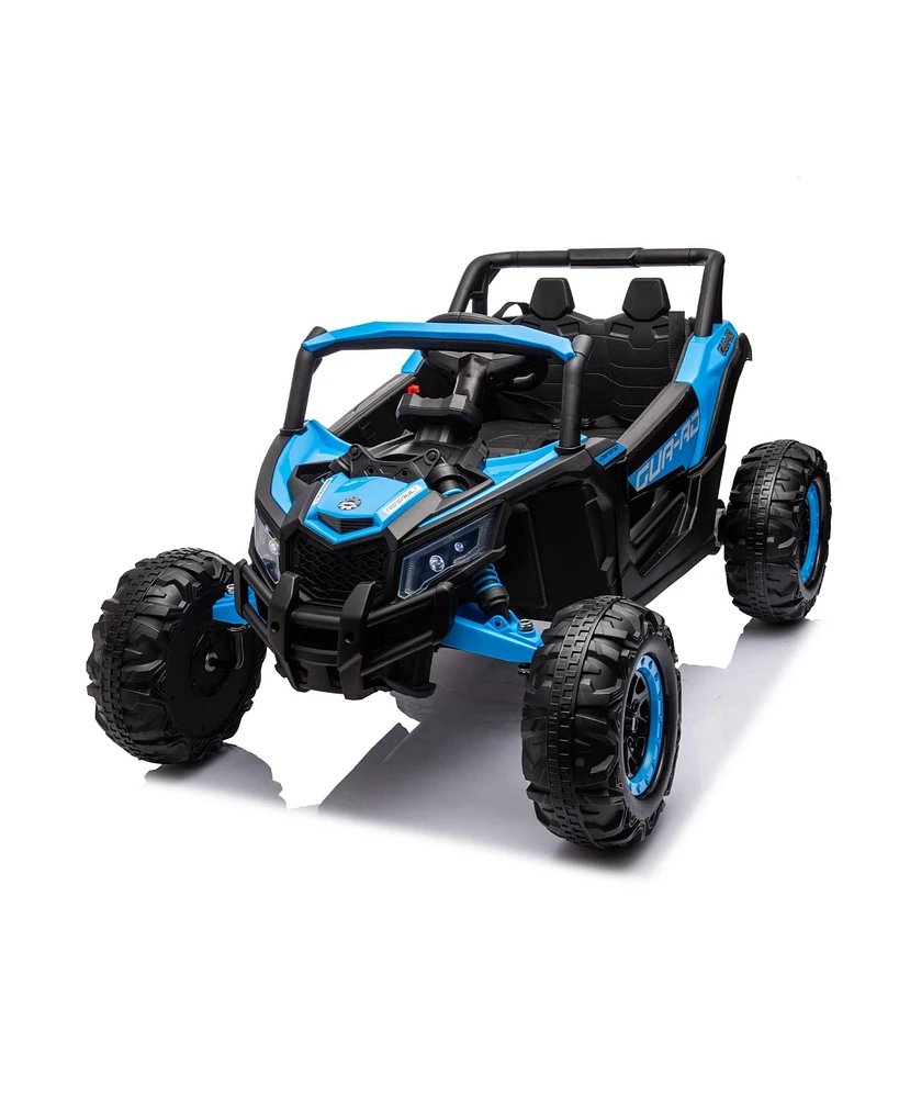 Slickblue 12V Ride-On Utv Car with Remote Control – Off-Road Adventure Vehicle for Kids