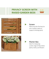 Slickblue Versatile Wooden Planter Box for Gardens – Ideal for Flowers, Herbs, and Vegetables