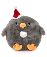 Geoffrey's Toy Box Tasties 10" Donut Holiday Penguin Plush Toy