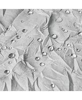 Awesome Home Crinkle Water Repellent Solid Texture Shower Curtain ,72"X72" ,Sunshine