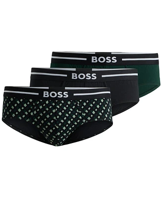 Hugo Boss Men's Hip Briefs, 3-pack