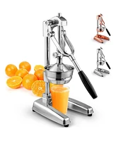 Zulay Kitchen Manual Citrus Press Juicer - Orange Juicer and Lime Squeezer Press Stand