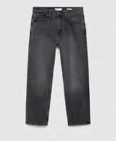 Mango Men's Straight-Fit Grey Bob Jeans