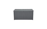 Slickblue Outdoor Garden Plastic Storage Deck Box - Lockable, Waterproof Chest