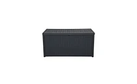 Slickblue Outdoor Garden Plastic Storage Deck Box - Lockable, Waterproof Chest