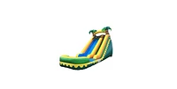 JumpOrange Commercial Grade Inflatable 18' Tropical Aloha Super Party Water Slide, 100% Pvc Vinyl with Air Blower