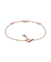 Skagen Women's Anja Pebble Rose Gold Stainless Steel Bracelet