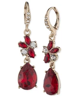 Givenchy Stone & Crystal Pear-Shape and Cluster Leverback Drop Earrings