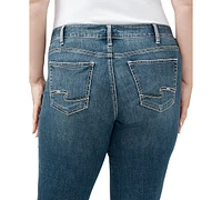 Silver Jeans Co. Plus Suki Mid-Rise Curvy-Fit Straight-Leg