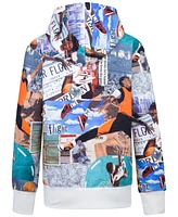 Jordan Big Boys Mj Brooklyn Fleece All-Over Print Hoodie