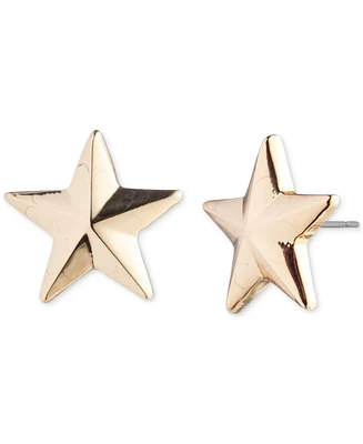 Lauren Ralph Lauren Gold-Tone Polished Dimensional Star Stud Earrings