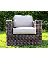 Mondawe Fully Assembled Patio Chair with Cushions (Set of 2)