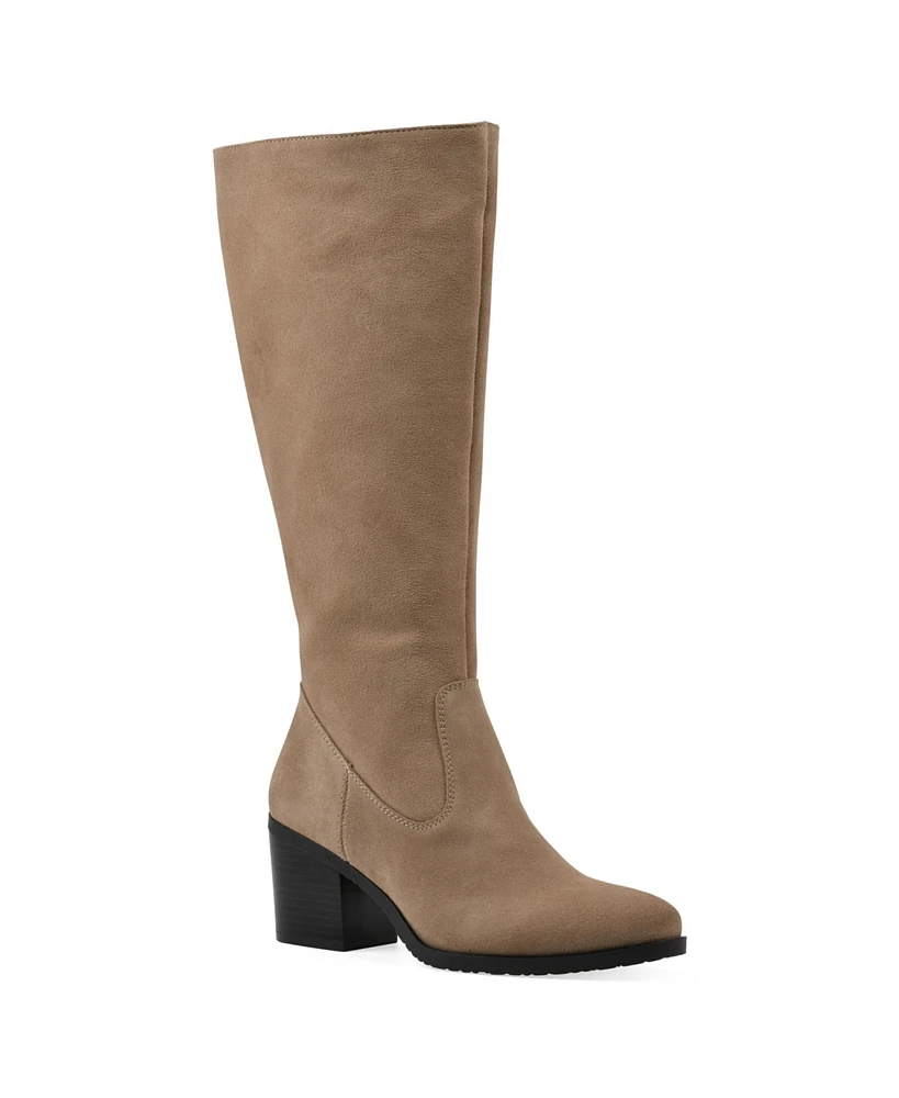 White Mountain Women's Tater Heeled Tall Shaft Boots