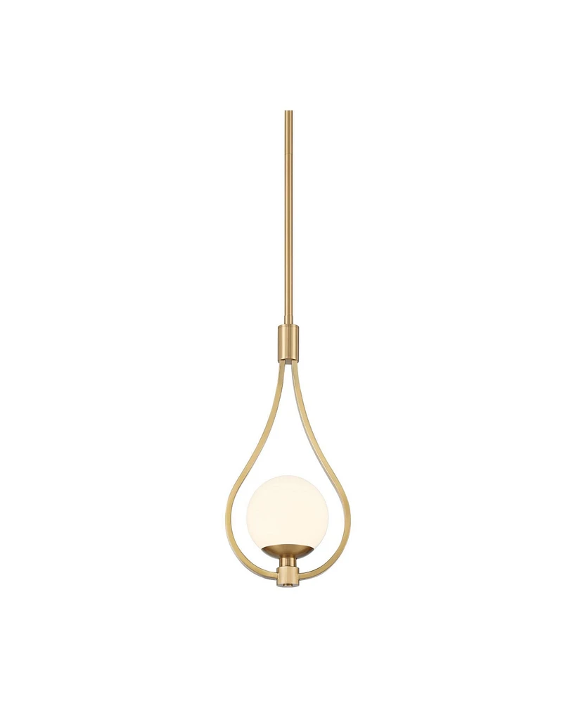 Possini Euro Design Possini Euro Kosta 8" Wide Warm Gold Mini Pendant