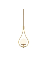 Possini Euro Design Possini Euro Kosta 8" Wide Warm Gold Mini Pendant