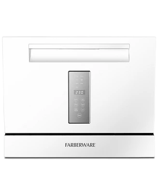 Farberware 6-Piece Professional Countertop Dishwasher FCD06SDWHT