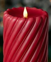 Seasonal Swirl Motion Flameless Candle, 4x10