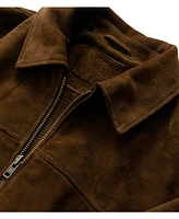 Redvale Sheepskin Suede Bomber Jacket