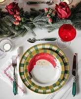 Vietri Old St. Nick Animal Hat 4 Piece Place Setting