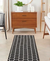 Nourison Home Twist Reversible TWS01 2'2"x10' Runner Area Rug