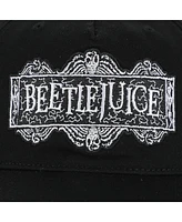 Beetlejuice Men's Movie Logo Black Snapback Hat