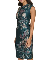 Calvin Klein Women's Floral-Print Sleeveless Sheath Dress