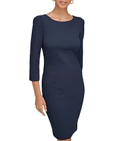 Calvin Klein Women's 3/4-Sleeve Sheath Dress