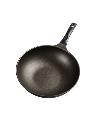 Kohas Kproduct4u 12.6" Prime Titanium Stone Coating Wok Pan, Black