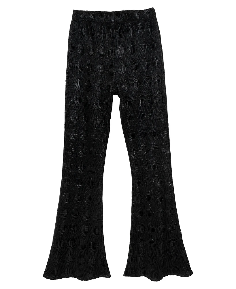 Stella 88 Big Girls Textured Knit Flare Pant