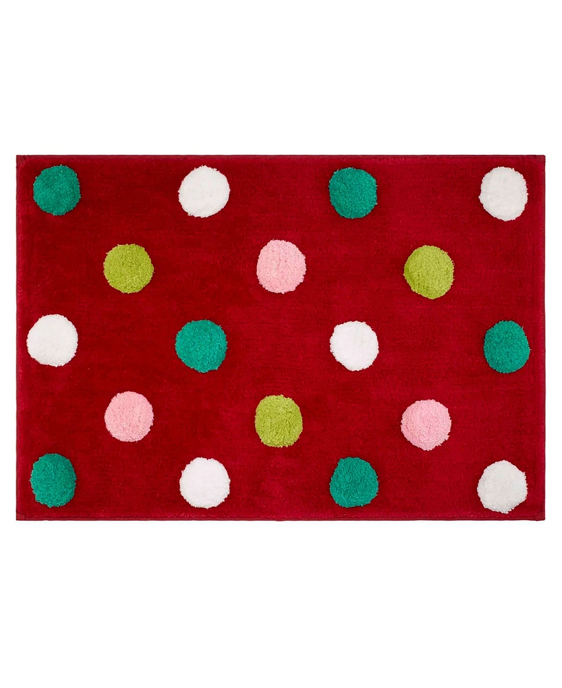 Nicole Miller Merry Dot Rug, 20" x 30"