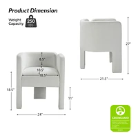 Eugen Modern Dining Chair with Three-Legged Design