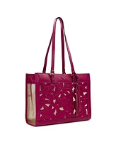 Patricia Nash Gianella Mesh Cavo Applique Tooled Tote Bag