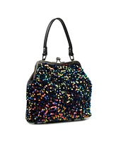 Patricia Nash Laureana Payettes and Velvet Frame Shoulder Bag