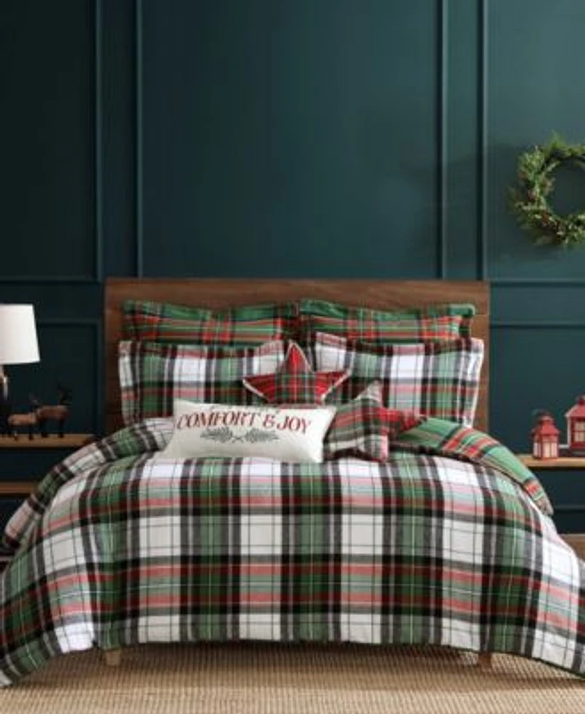 Levtex Spencer Plaid Flannel Comforter Sets