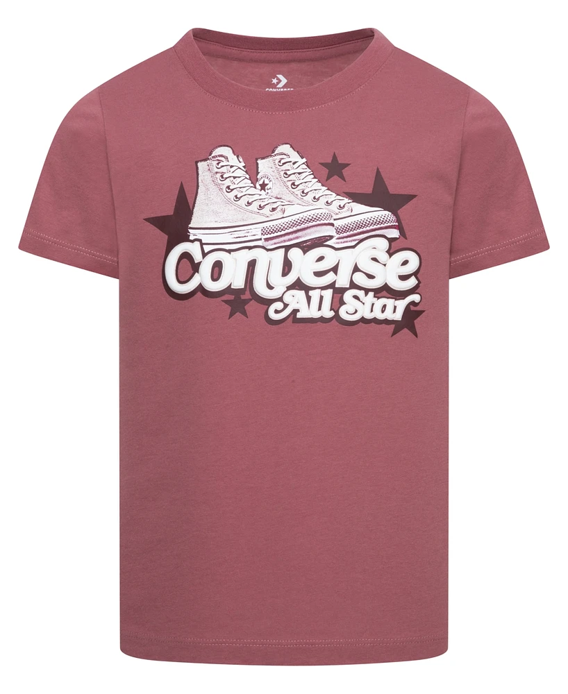 Converse Big Girls Retro Sneakers Graphic Tee